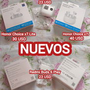 AUDÍFONOS BLUETOOTH HONOR CHOICE X7 LITE, HONOR CHOICE X7i, REDMI BUDS 6 PLAY NUEVOS EN SU ESTUCHE // CAJA - Img 55827390