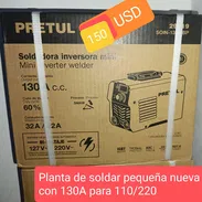 Planta de soldar petrul mini de 130 amperes bivoltaje nuevas con sus accesorios - Img 55503898