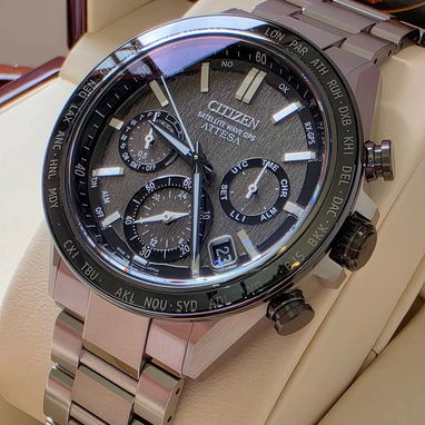 🔥 gama alta 🔥 uno de los buque insignia de la marca  🕰 citizen eco drive attesa satellite wave gps - Img 122138470