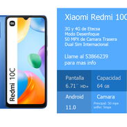 Xiaomi Redmi 10C/ 64gb/4gbRam/50 Mpx /6.71hd+/53866239 - Img 43574987