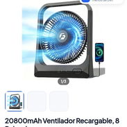 20800mAh Ventilador recargable,8 pulgadas - Img 56798157