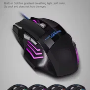 Mouse gamer RGB de 7 botones con cable enmallado - Img 55923047