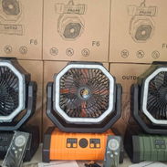 Ventilador recargable F6, 20000mAh. Función de PowerBank. Hasta 58 horas de uso por carga. Luz de 32 LED. - Img 56904003