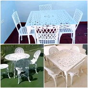 Mesas de 4 sillas para exteriores ofrecemos servicio de entregas gratis en toda la Habana - Img 45710917