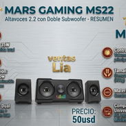 Bocinas Mars Gaming 2.2 RGB 35w - Img 53934771