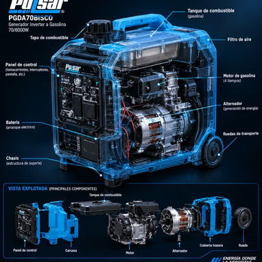 Generador inverter PULSAR Dual Fuel* - 3/3