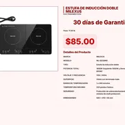 ESTUFA DE INDUCCIÓN DOBLE MILEXUS VPT#-0129 - Img 55219990
