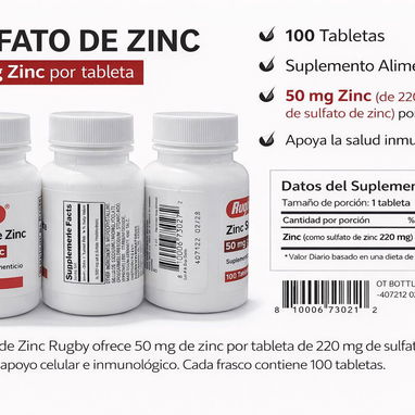Sulfato de Zinc 50mg(100 tabletas) - 3/3