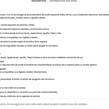 (X)  Bocina Echo Studio – Alexa Altavoz inteligente con Dolby Atmos  $238.00 - 4/4