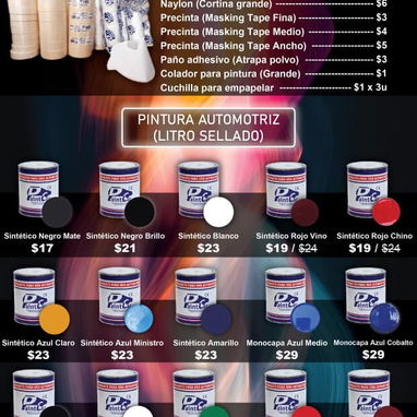 Materiales de pintura automotriz (Masilla, Bono, Barniz, Disolvente, catalizador y más) - 6/6