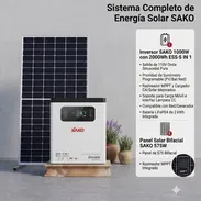 Combo disponible* Inversor SAKO 1000W con 2000Wh *Más* 1 Panel de 575 Bifacial - Img 56702526