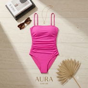 Traje de Baño Enterizo Rosa Neón Talla S - Img 58132723