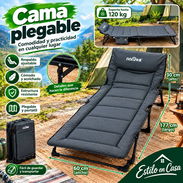 Cama plegable, catre.  Soporta hasta 120kg - Img 58015405