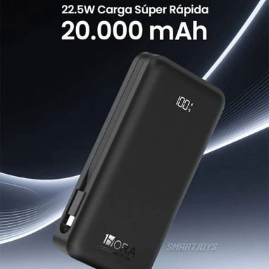 CARGADORES PORTÁTILES CARGA SÚPER RÁPIDA DE 20,000MAH, MARCA 1HORA ORIGINALES - 3/3