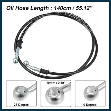 manguera para motocicleta trenzado freno embrague manguera aceite tubería embrague acelerador línea de gasolina - Img 112265174