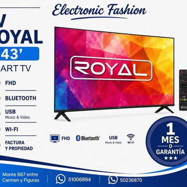 Smart TV Royal 32" 43" 50" / televisor inteligente con garantía. - 2/3