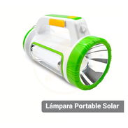 Lampara portable solar D5158. 2000 mAh. Verde - Img 52818912