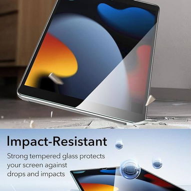 🍑ESR Pack de 2 Protectores de Pantalla de Vidrio Templado para iPad 10.2"🍑 - 5/6