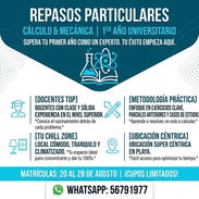 Repasos particulares de Cálculo y Mecánica - Img 56879371