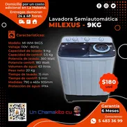 💲180💲 LAVADORA MILEXUS SEMIAUTOMÁTICA 9KG. ENTREGA GRATIS CON FACTURA Y GARANTÍA DE 6 MESES. TLF 54833699 - Img 50558040