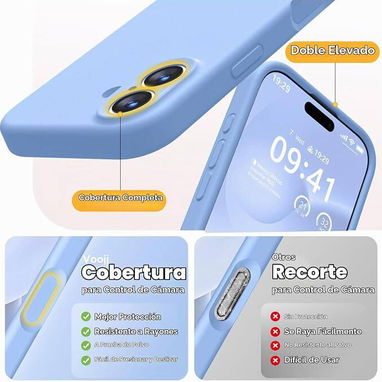 💪Funda Magnética para iPhone 17 – Azul Claro💪 - 3/5