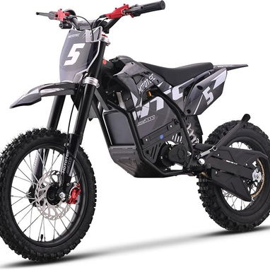 MotoTec 60V 2000W Moto eléctrica de cross Pro, color gris litio - 3/6