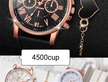 Lindos conjuntos de reloj con pulseras y demás accesorios para las chicas - Img main-image