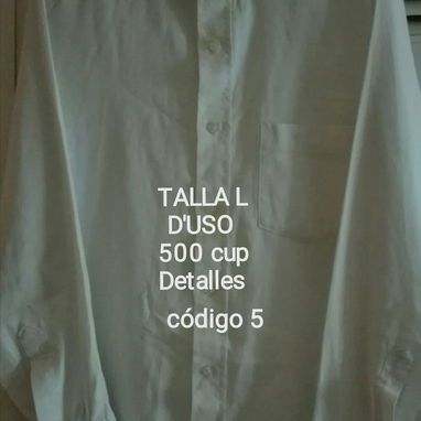 Camisas blancas mangas largas y cortas buen estado. Precio en dependencia del uso - Img 110536212