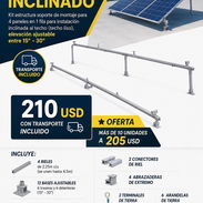 Kit de Montaje para 4 paneles solares ( Bases para paneles solares) - Img 56367892