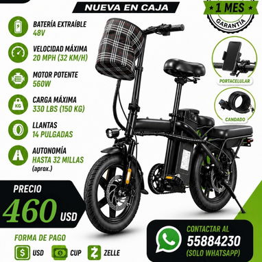 ⭕️⭕️Bicicleta eléctrica Marca T5. 460usd - 2/2