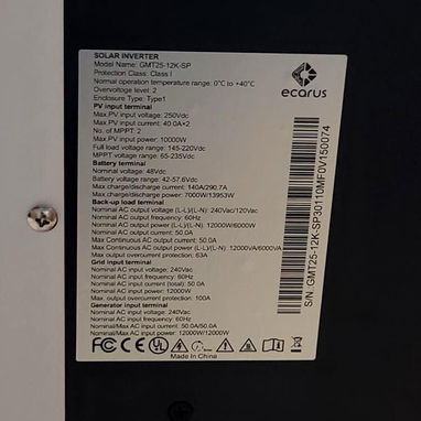 Inversor Ecarus de 12Kw de potencia precio 2300 - Img 118552704