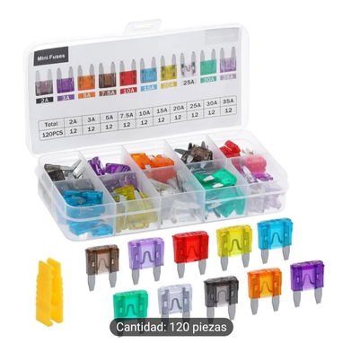 Kit de fusibles para auto Standard y Mini. Fusible automotriz estándar. Fusibles de cangrejo. Acepto CUP - Img 120879520