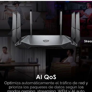 Router MSI Radix AXE6600 WiFi 6E - 3/4