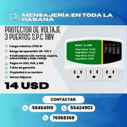 🛡️ PROTECTOR DE VOLTAJE 3 PUERTOS S.P.C 110V 💰 PRECIO: 14 USD - Img 56929936