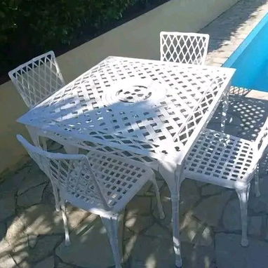 MESAS DE ALUMINO FUNDIDO DE 4 PLAZAS - 3/3