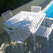 Mesas de 4 sillas y juegos de sofá con butacas para exterior. Muebles de aluminio para exterior esmaltados - Img 45726624