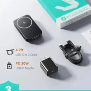Estación de Carga Inalámbrica INIU 3 en 1 Qi2 15W Plegable para iPhone, Apple Watch y AirPods con Adaptador 30W - Img 55880306