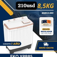 ✨️Lavadora Semiautomática 8.5kl, Marca EKO 👌🏻210usd, Con un año de garantía ✨️ - Img 58066173