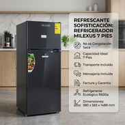 REFRIGERADOR MILEXUS 7 PIES | $400 USD | ENVÍO GRATIS | FACTURA Y GARANTÍA | No es congelación seca - Img 58062440