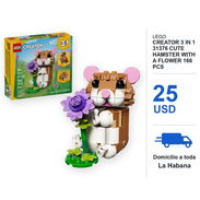 LEGO Creator 3 in 1 31376 Cute Hamster with a Flower 166 Pcs - Img 58448233