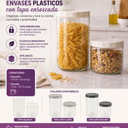 Set de 2 envases plásticos con tapa enroscada (DH) - Img 56631254
