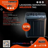 💯 7KG 💯 LAVADORA SEMIAUTOMÁTICA MILEXUS 7KG. SERVICIO DE MENSAJERÍA CON FACTURA Y GARANTÍA. TLF 54833699 - Img 54784219