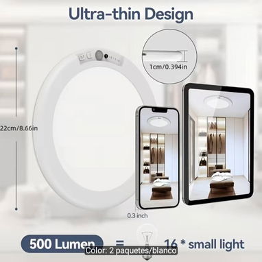 2 Lámparas led recargables con sensor de movimiento - 4/5