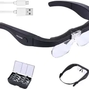 YOCTOSUN Gafas de Aumento Recargables, Gafas Magnificadoras de Cabeza con 2 Luces LED y Lentes Desmontables.....53274327 - Img 55230345