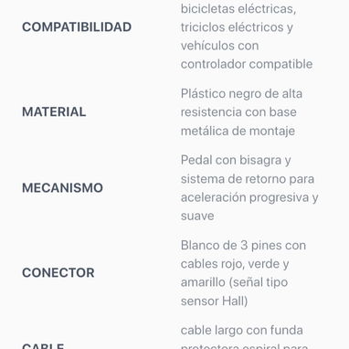 Pedal acelerador vehículos eléctricos - 3/4