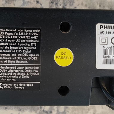 Barra de sonido Philips con subwoofer. - 6/7