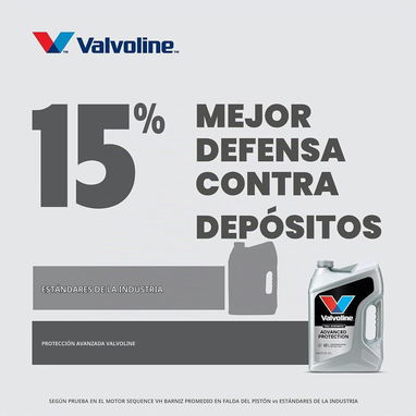 Aceite sintético avanzado SAE 10W-30 para motor Valvoline y Mobil 1,  1 cuarto de galón - 5/9