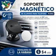 Base magnética de aluminio para celulares - Img 56451469