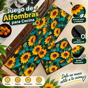 Alfombras de cocina Set de 2 piezas en 5500cup( Medidas: Chica: 40x60cm  Grande: 40x120cm ) - Img 58093525