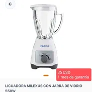 Licuadora Milexus con jarra de vidrio 550W - Img 55957014